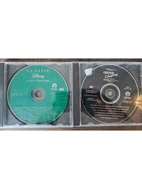 Disney, Lot of 2 CDs Oliver & Company & Classic Disney 60 Years of Musical Magic